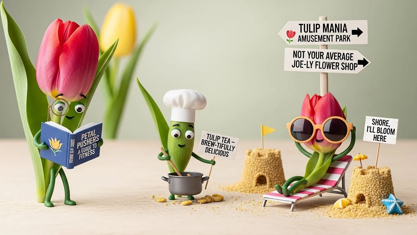 Silly Tulip Dad Jokes