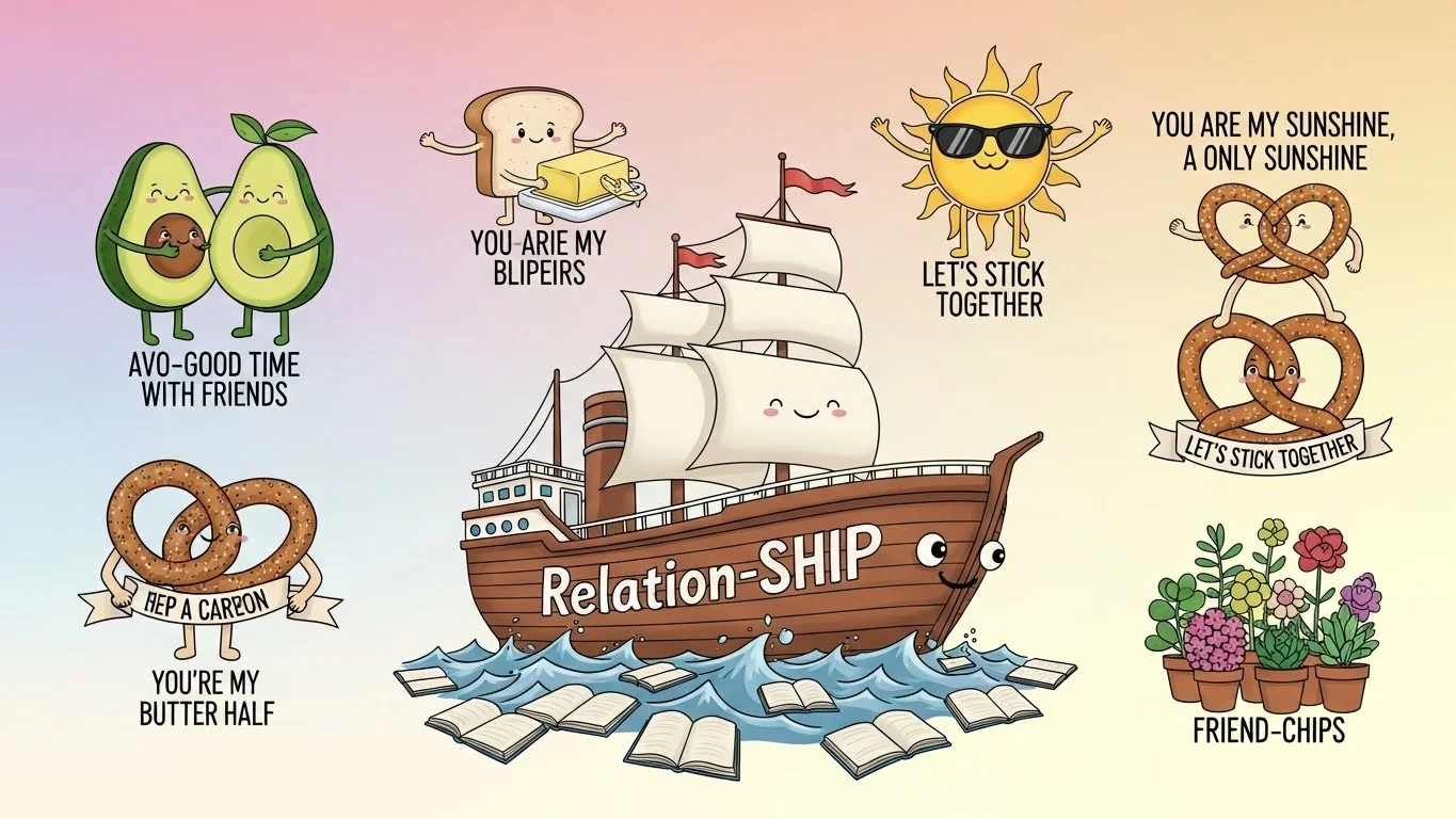 Snack-Time Squad Puns