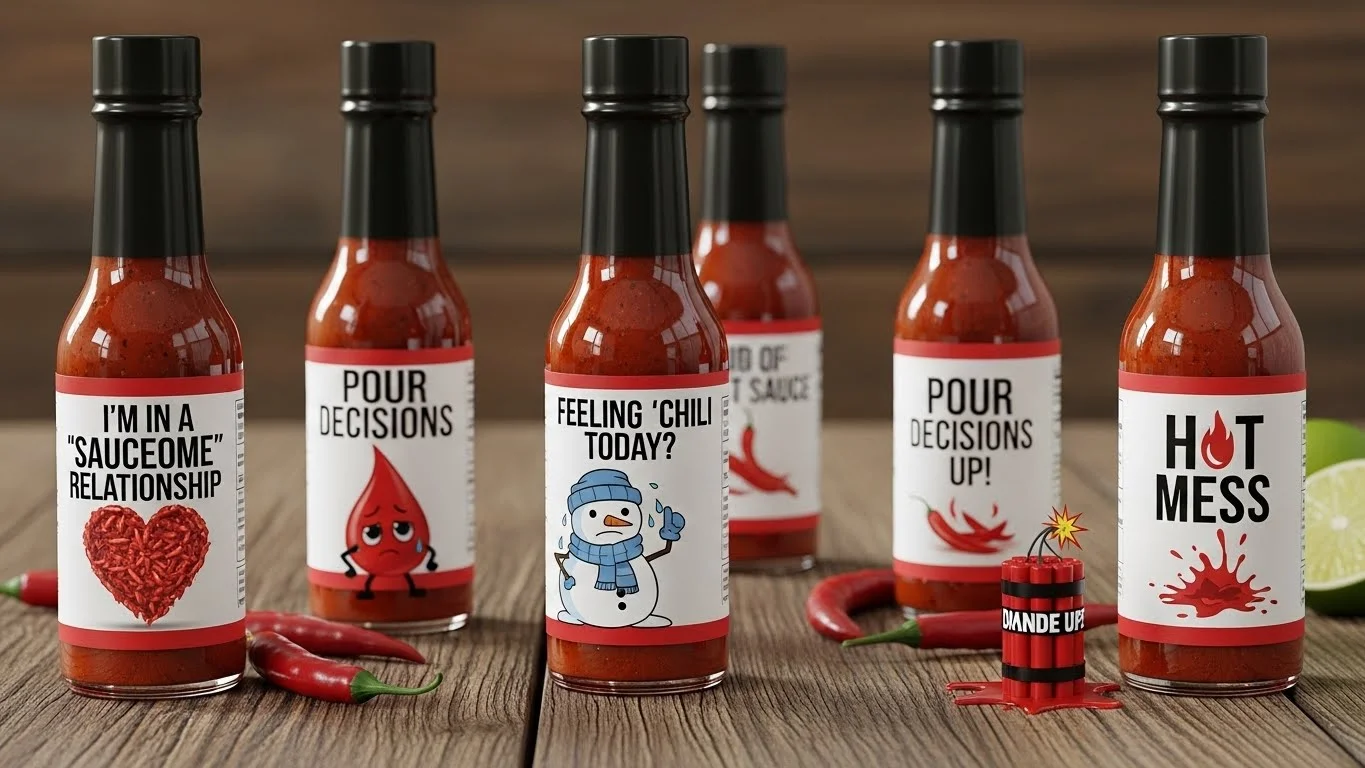 Bottled Heat Humor for Hot Sauce Brands