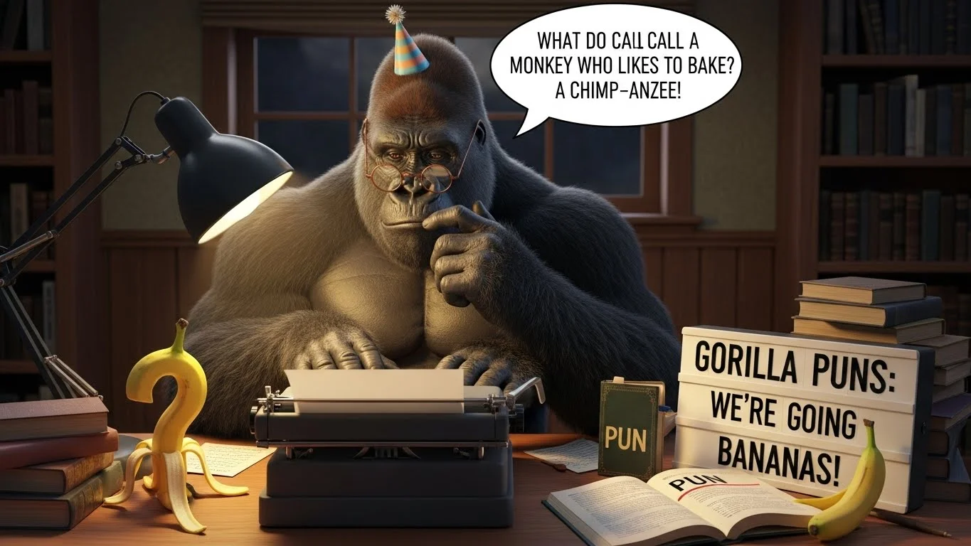 Cute Gorilla Puns That Are Soft but Strong
