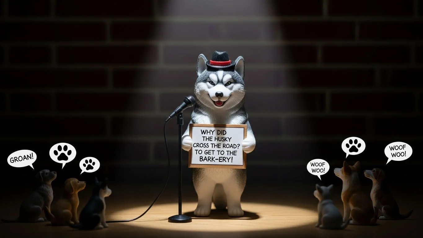 Husky Social Butterfly Jokes