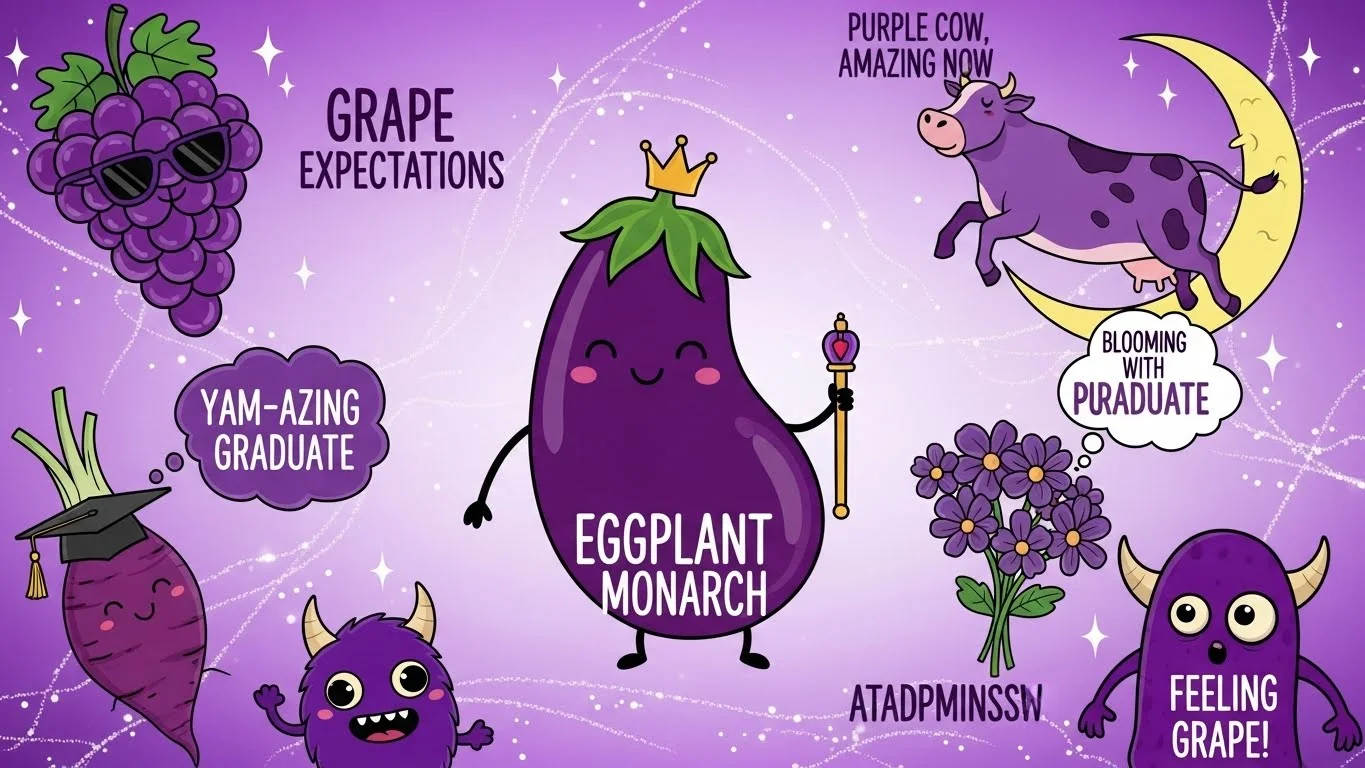 Purple Food Funnies