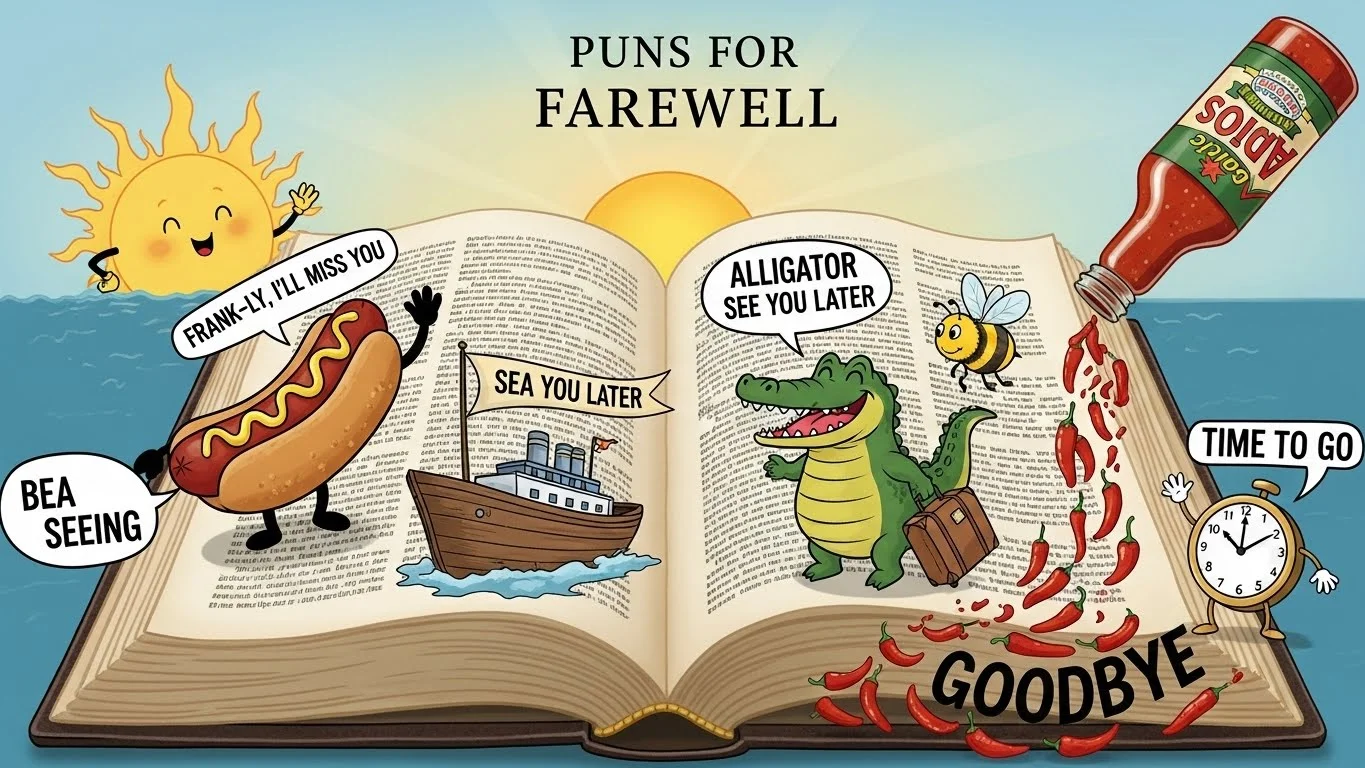 Romantic Goodbye Puns for Lovers & Situationships