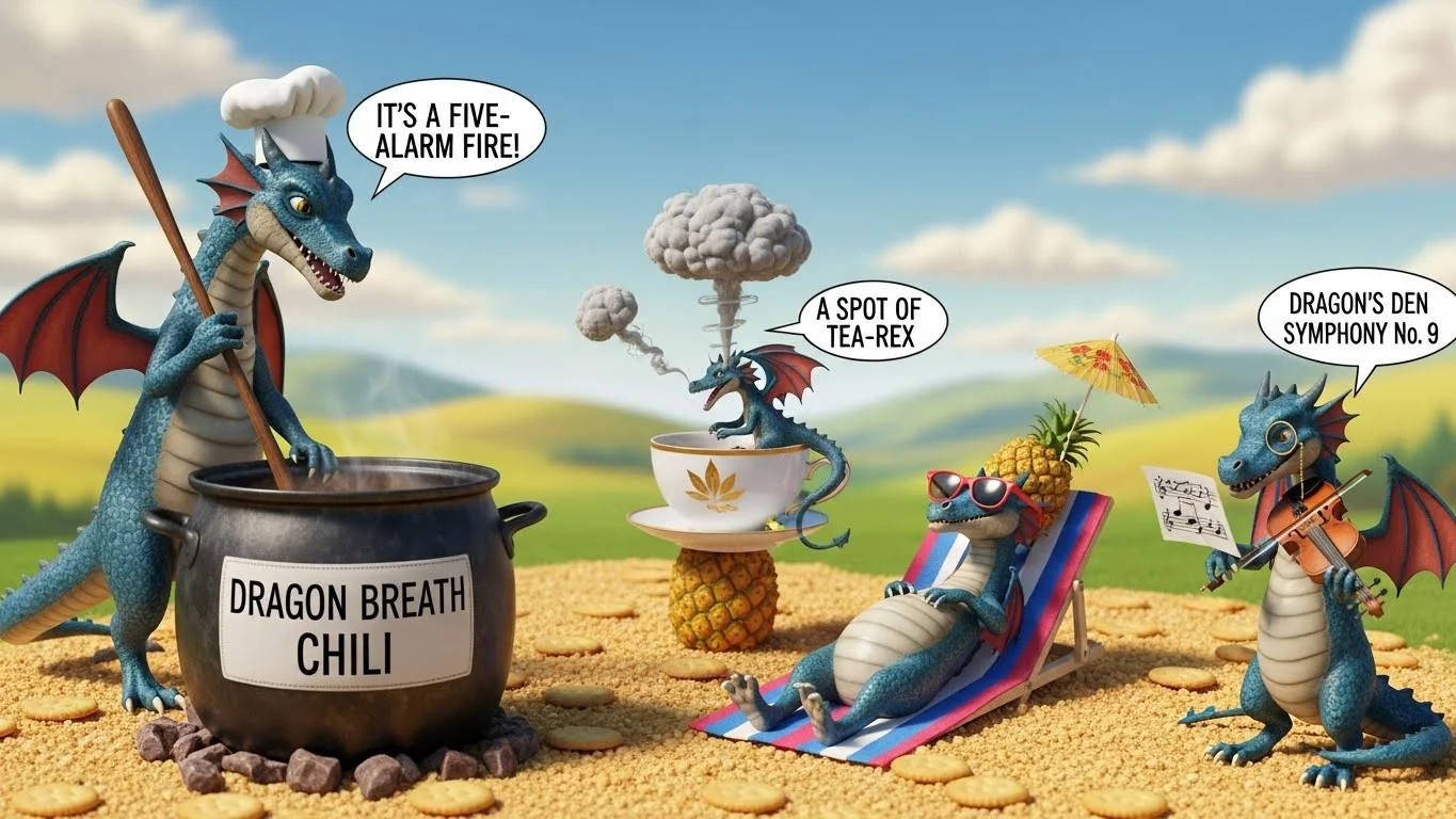 Savage Dragon Puns for Teens & Gen-Z