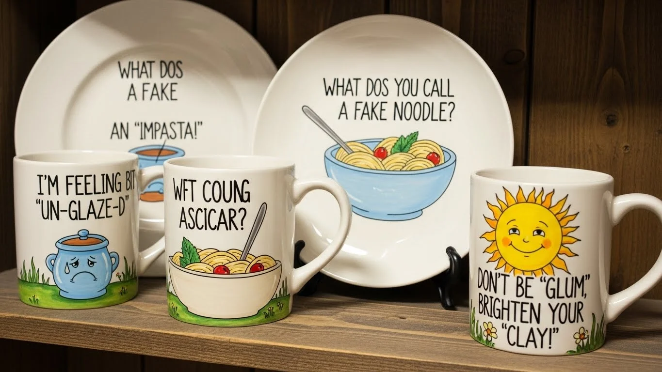 Seasonal Ceramic Jokes