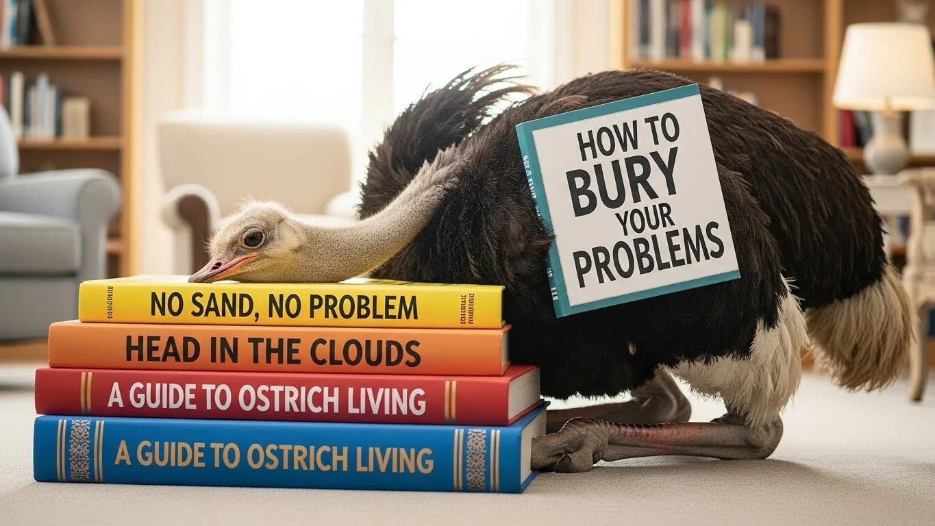 Silly Ostrich Visual Gags