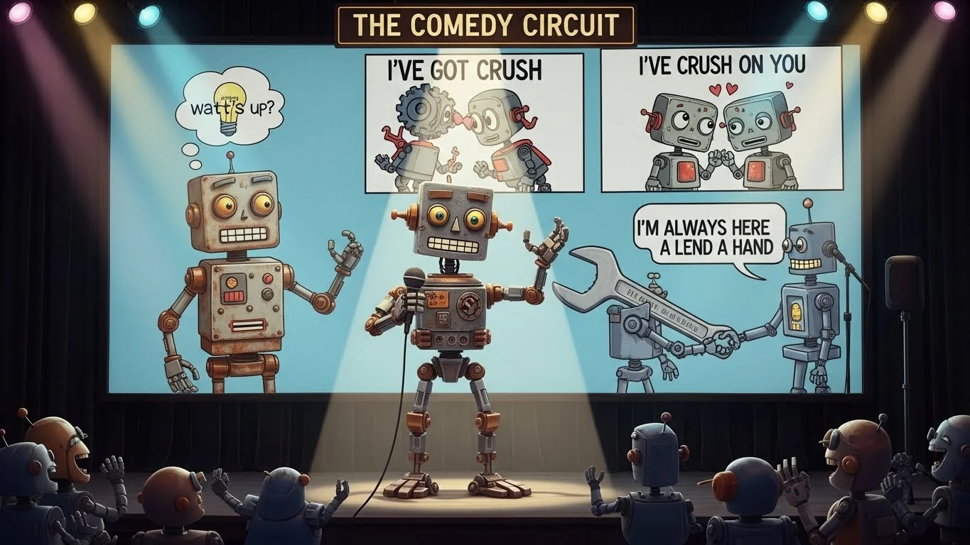 Social Media Robot Puns