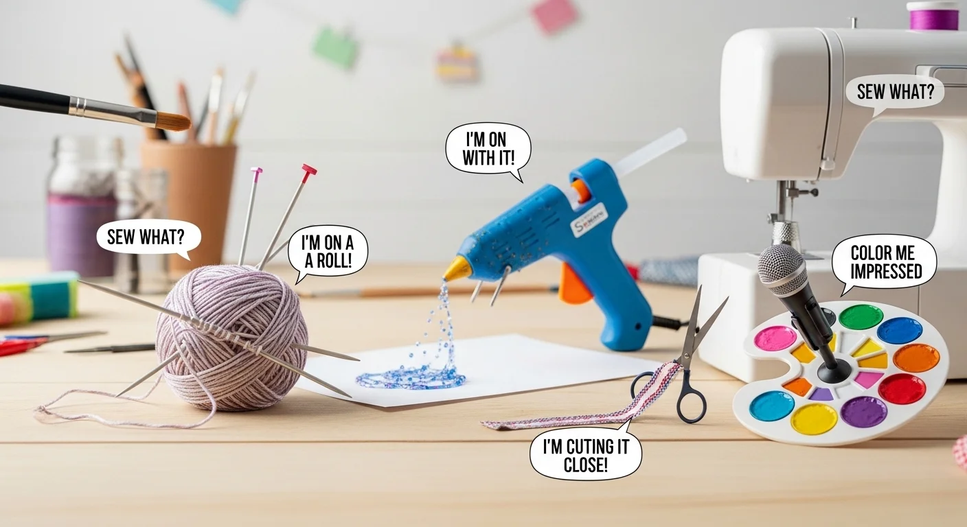 Crafty Puns One-Liners