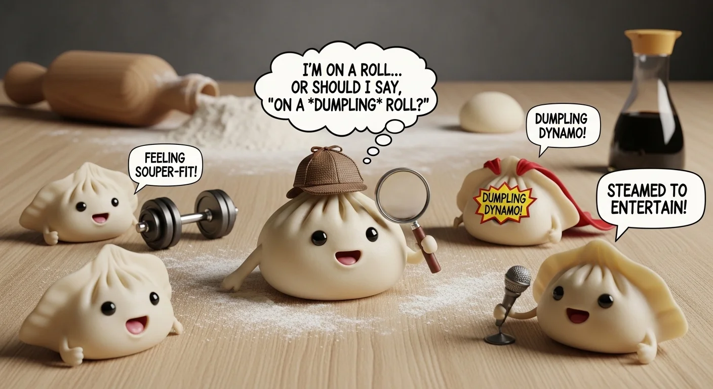 Dumpling puns captions