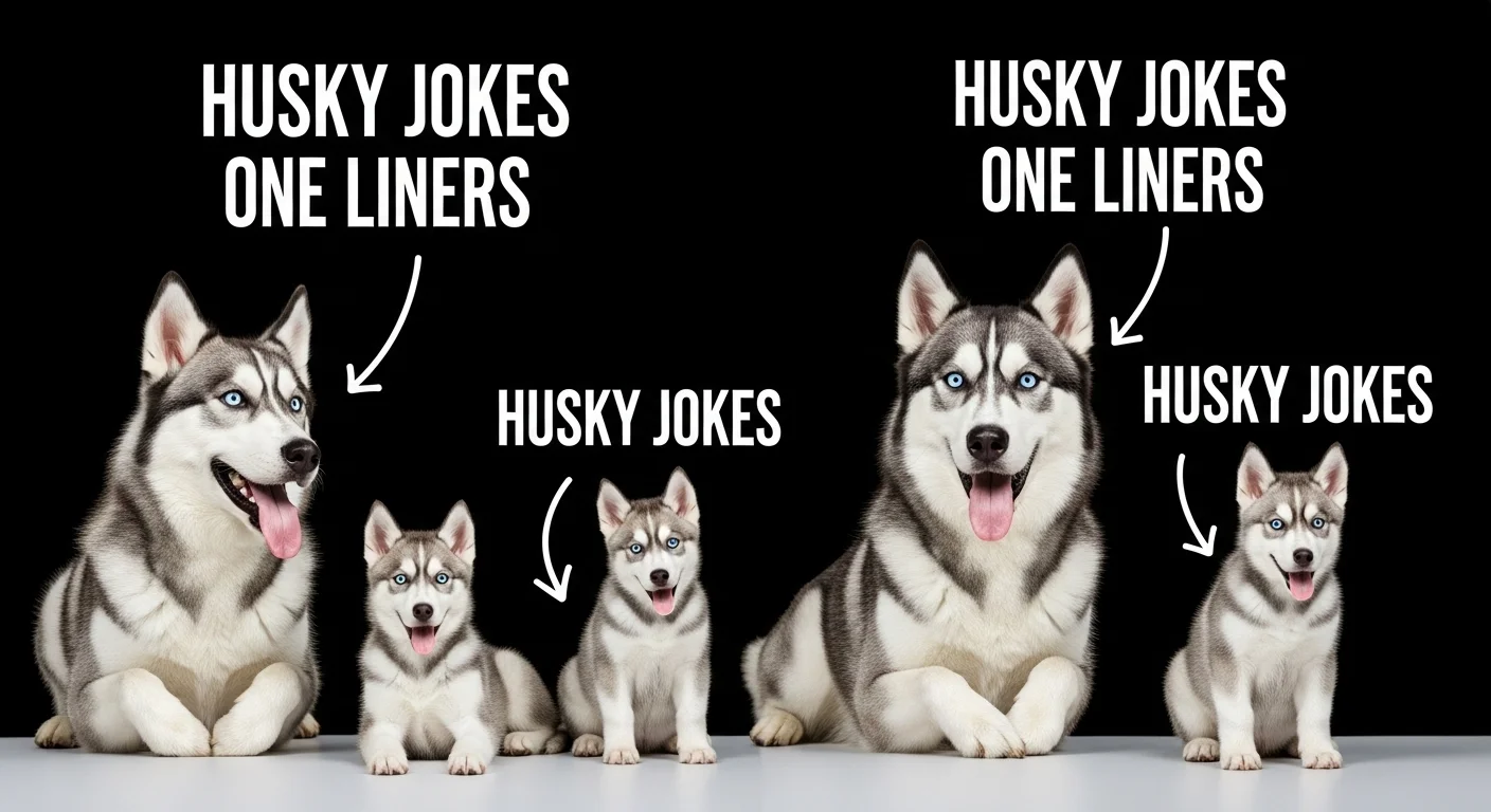 Fluffy Attitude Husky Jokes 🐺😎