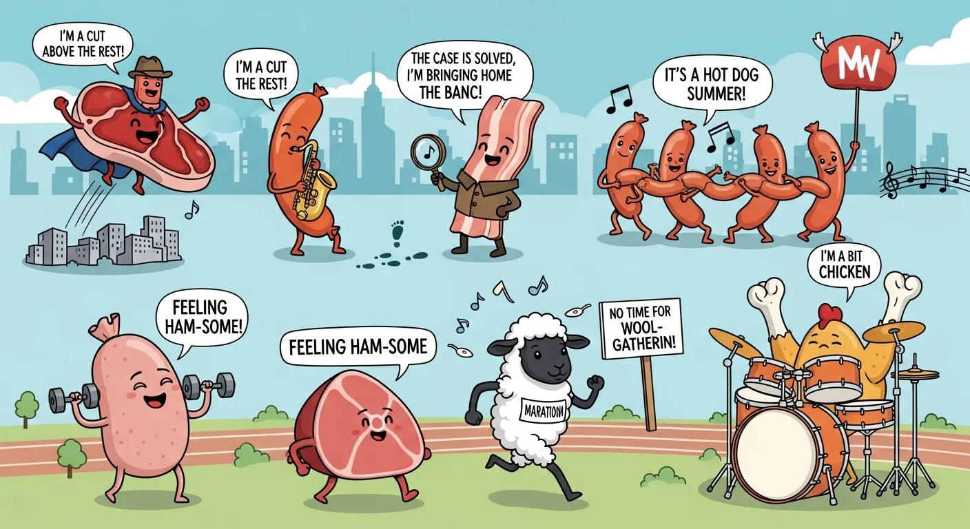 Funny Meat Market & Diner Humor