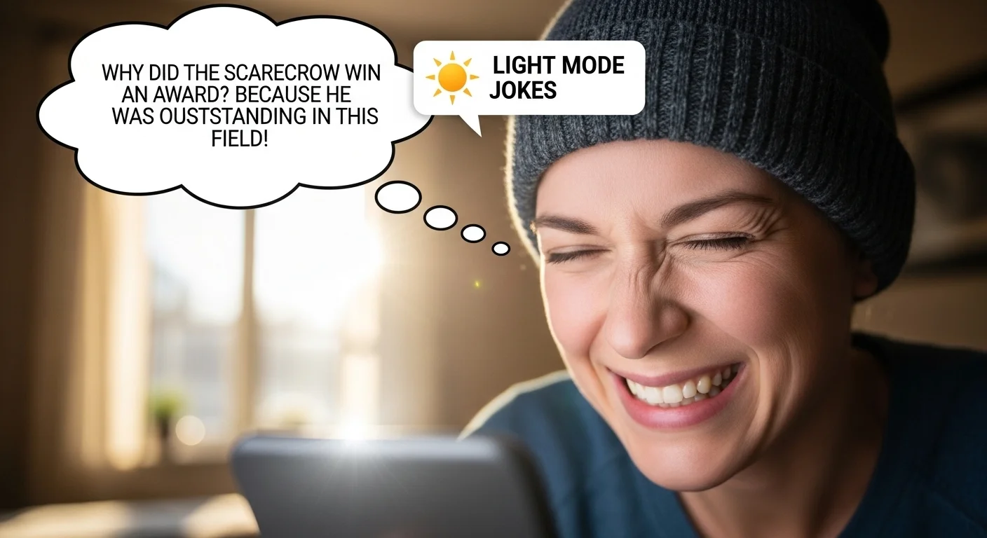 Light Mode Jokes One-Liners