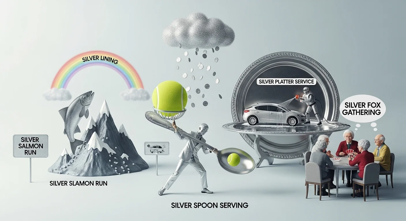 Silver Puns Captions