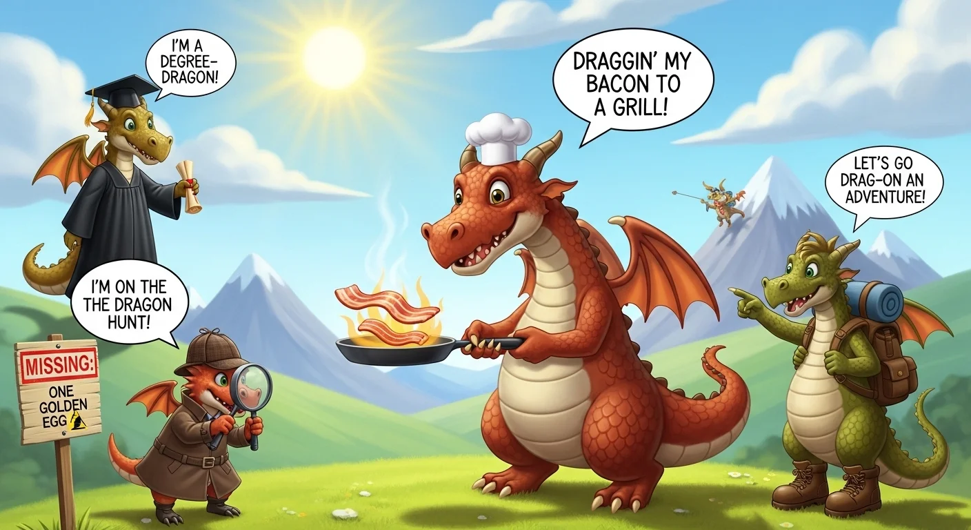 Everyday Dragon Puns for Casual Texting 🔥