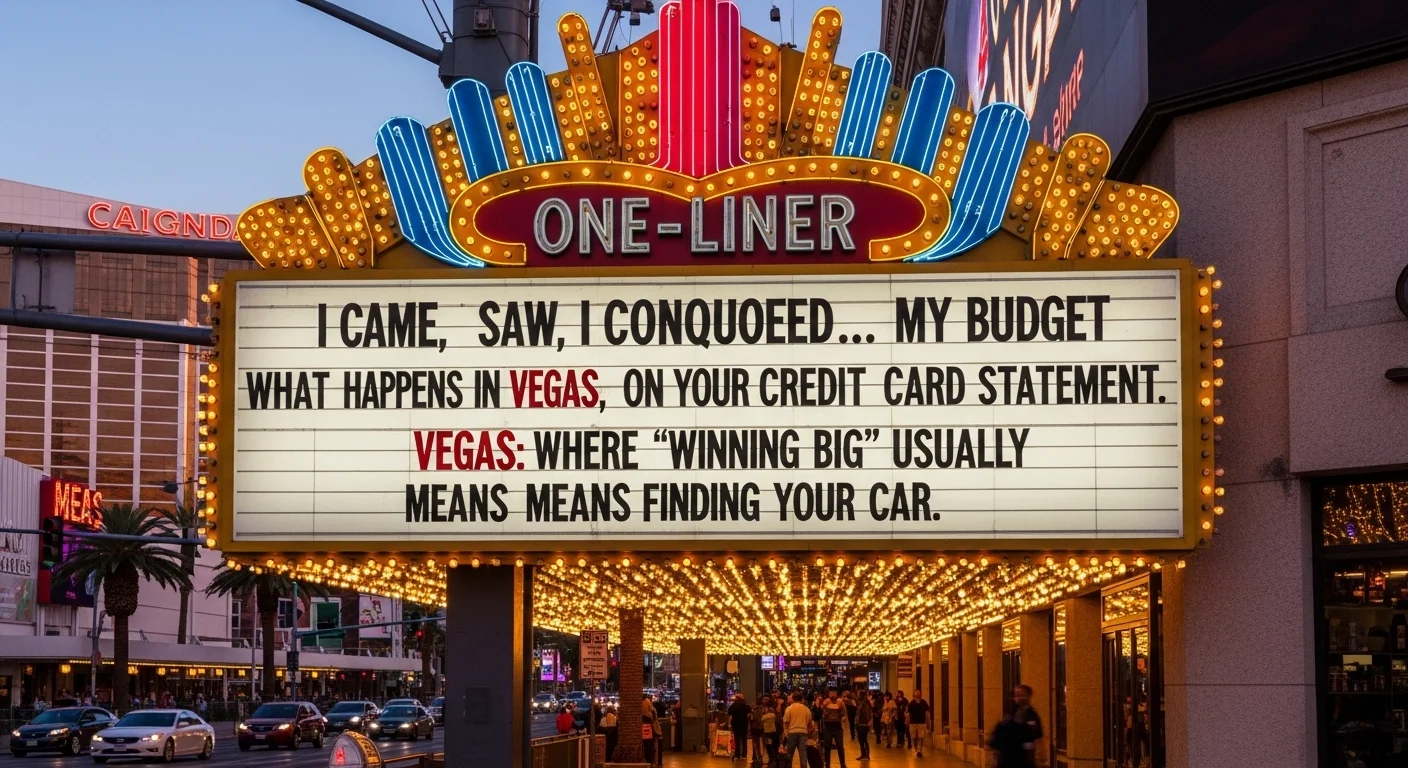 Funny Vegas Puns One-Liners