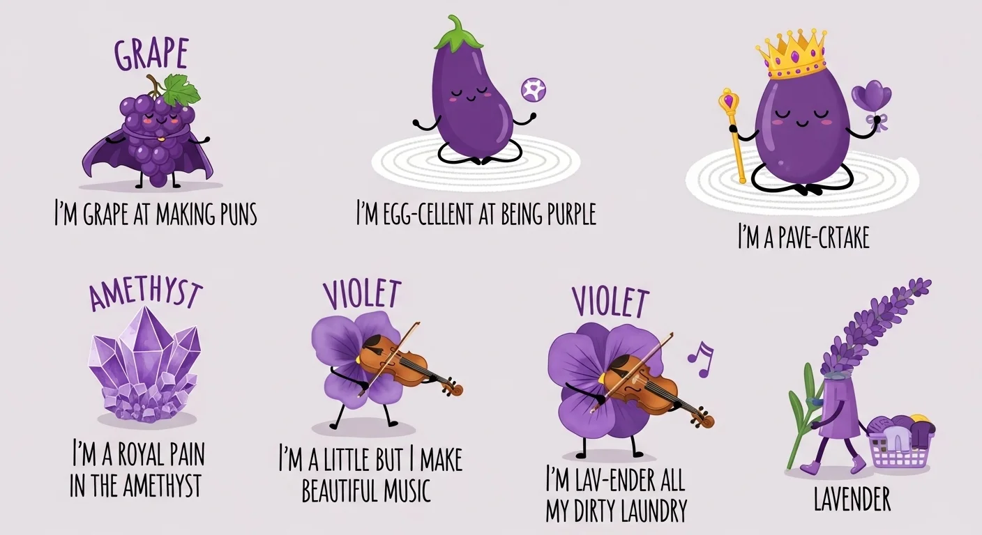 Purple Puns One Liners