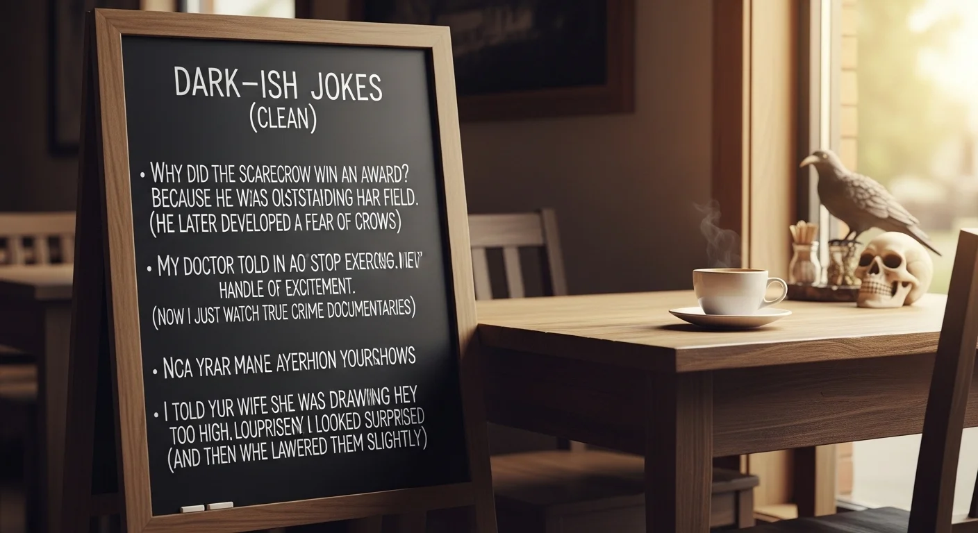 Short Funny “Dark-ish” Jokes (Clean)