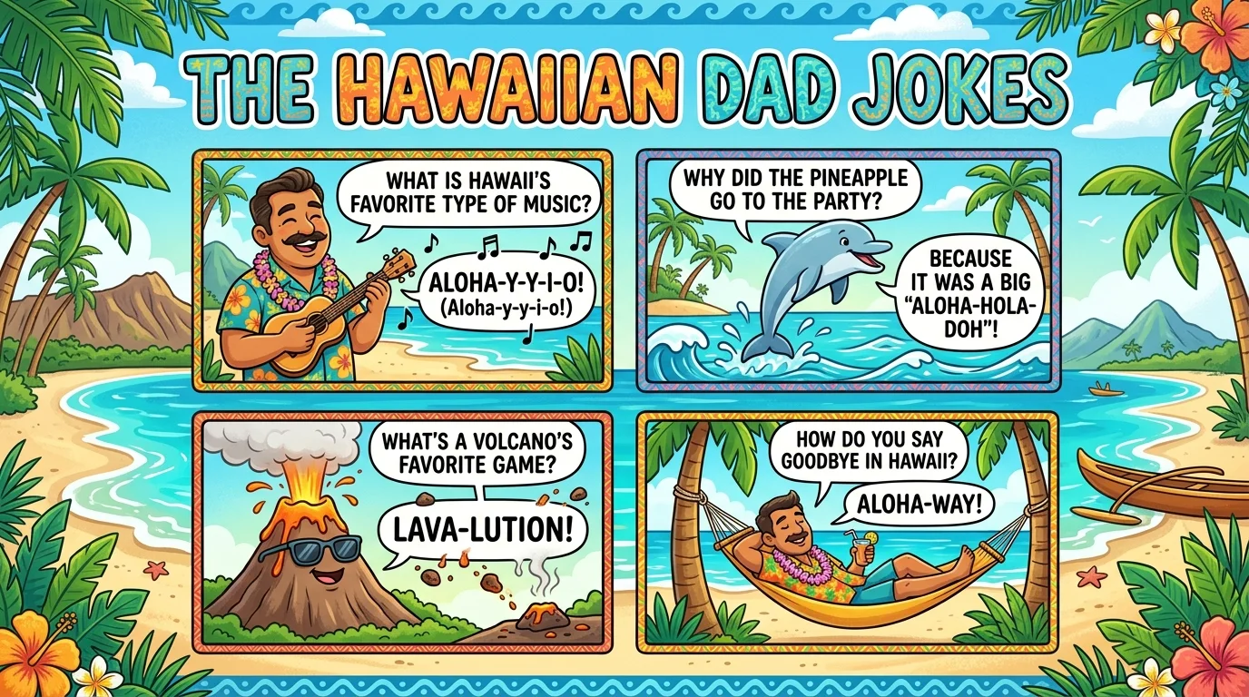 Hawaiian Dad Jokes One Liners