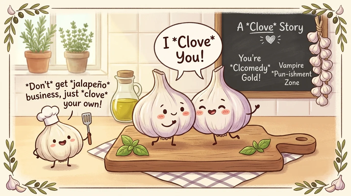 Short Garlic Puns