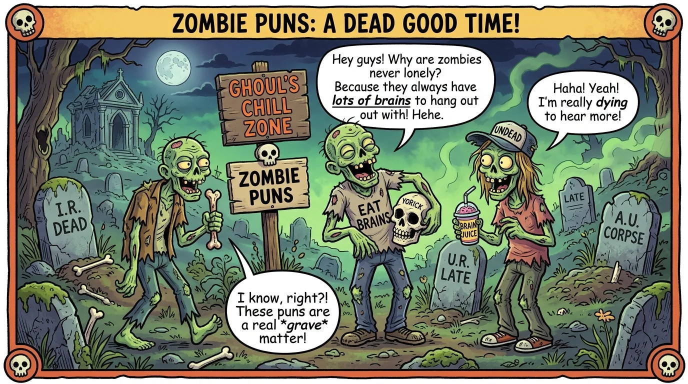 Zombie Puns One-Liners
