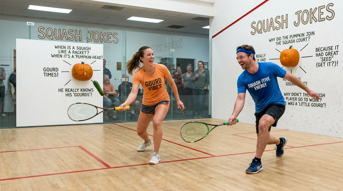 🥒 Squash Jokes One-Liners