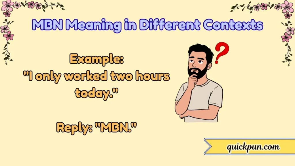 MBN Meaning in Different Contexts
