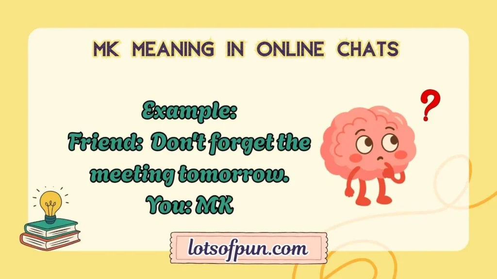 MK Meaning in Online Chats