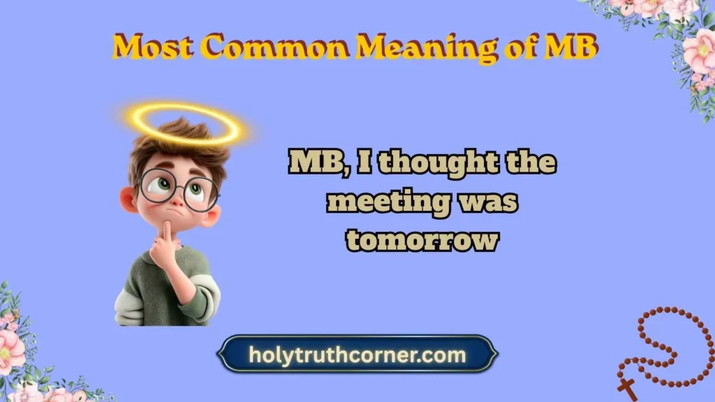 Most Common Meaning of MB