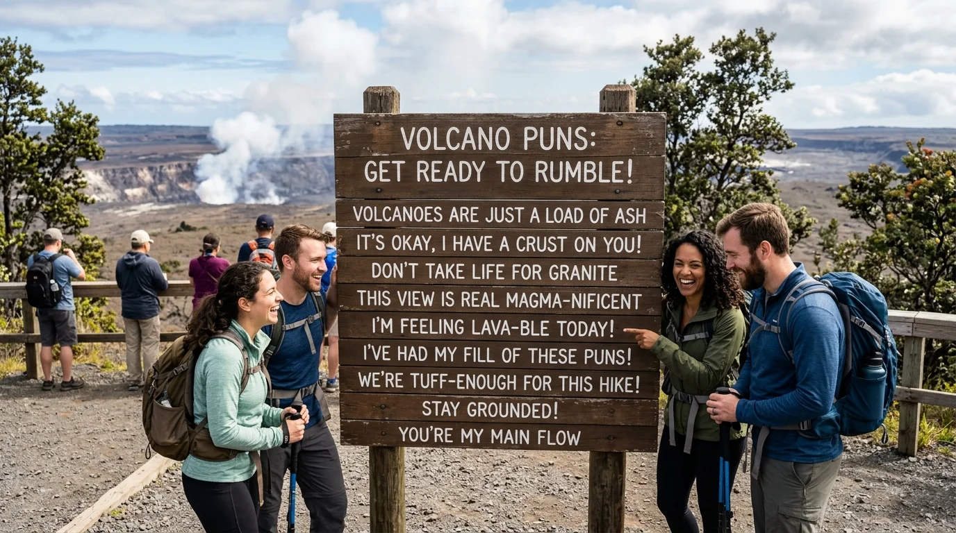 Volcano Puns One Liners