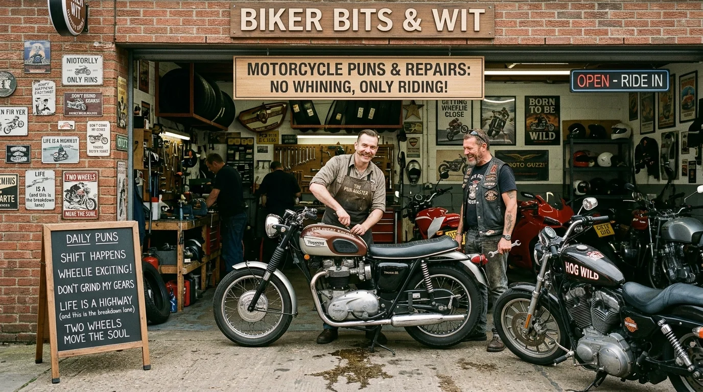 Motorcycle Puns One Liners
