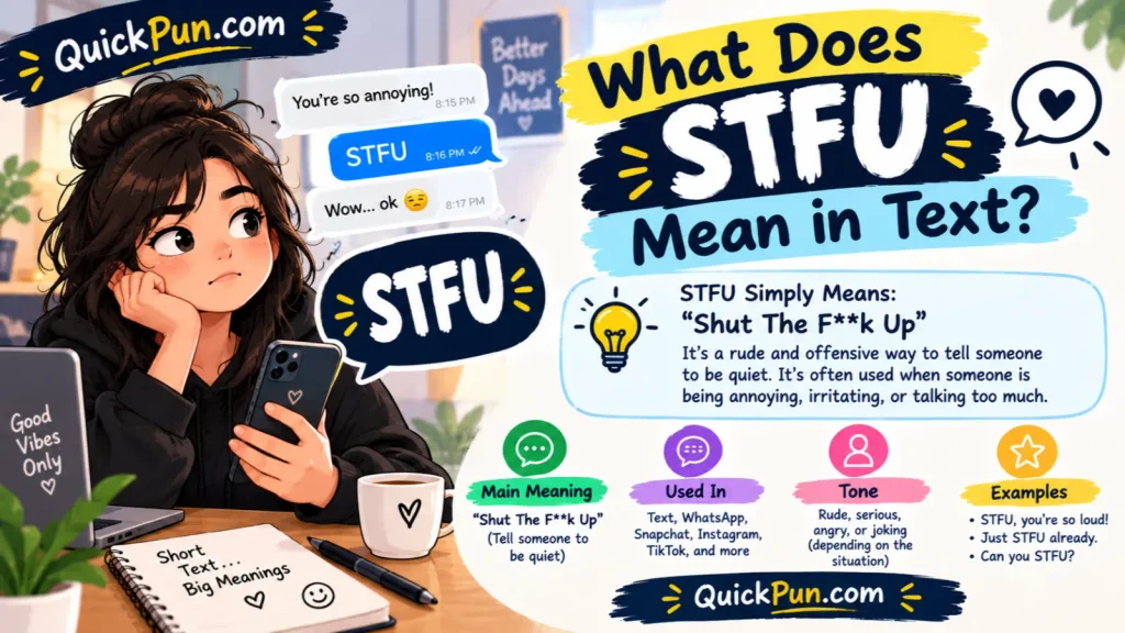 What Does STFU Meaning in Text Mean?