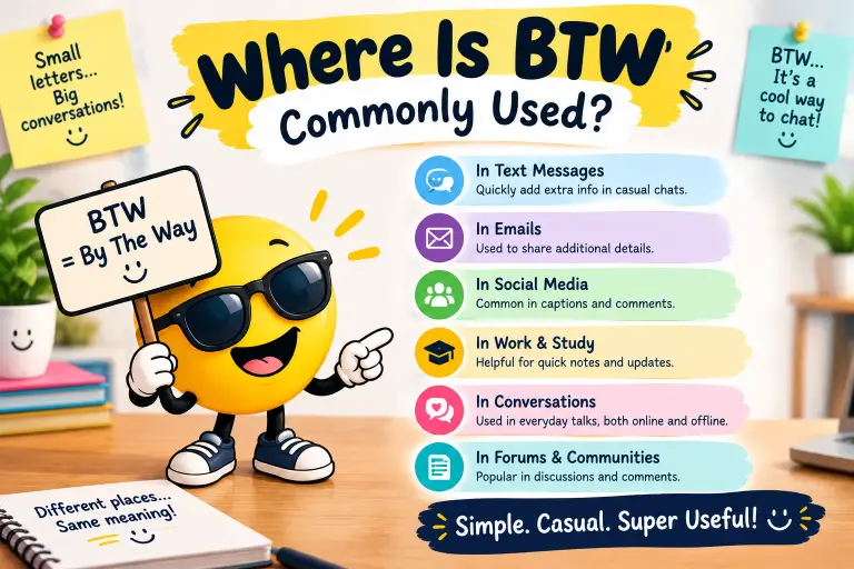 Where Is BTW Commonly Used