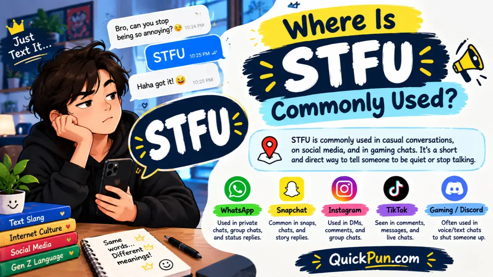 Where Is STFU Commonly Used?