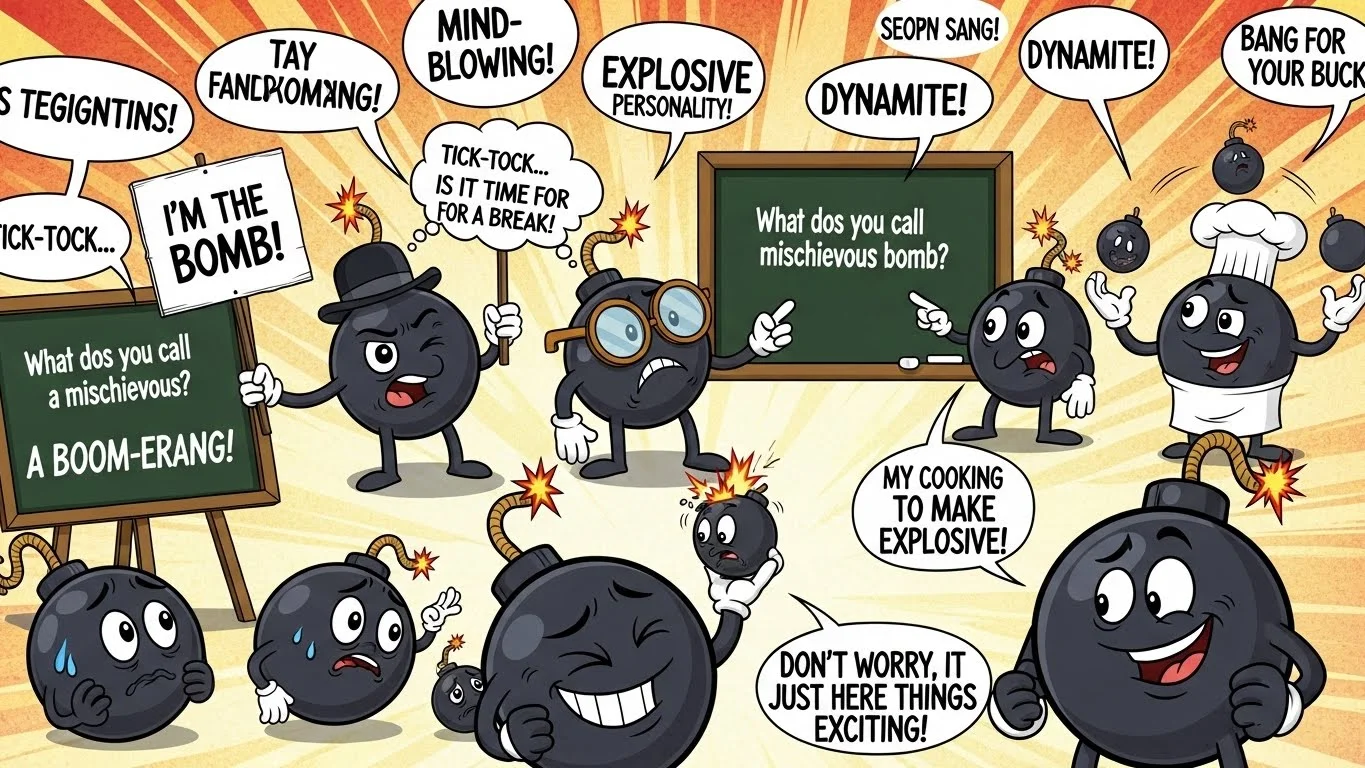 355+ Funny Bomb Puns That Will Blow Your Mind with Laughter - Quickpun