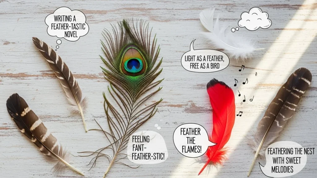 feather puns
