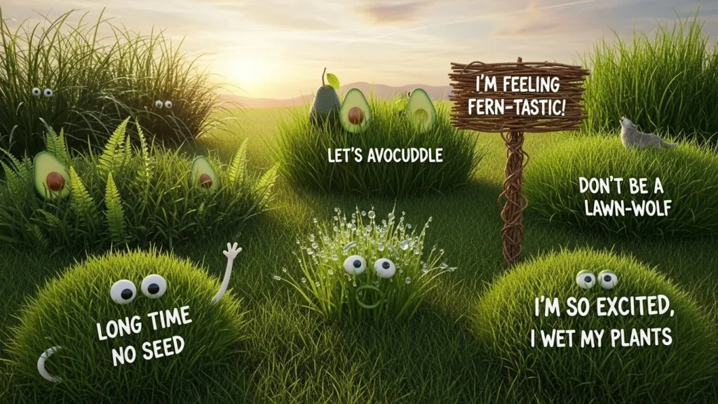 grass puns