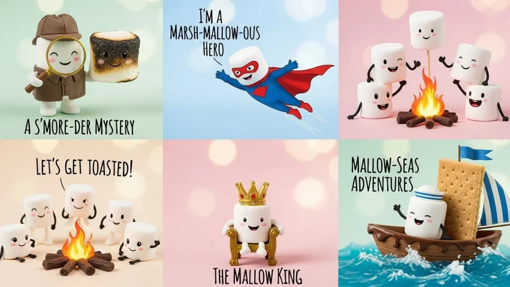 marshmallow puns