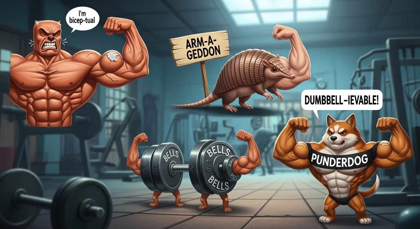 256+ Funny Muscular Puns & Fitness Jokes That Pack a Punch - Quickpun