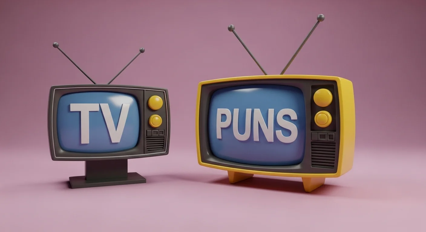 Television Exploding Humour Images 210+ Hilarious TV Puns & Jokes for Binge-Watchers and Fans - Quickpun