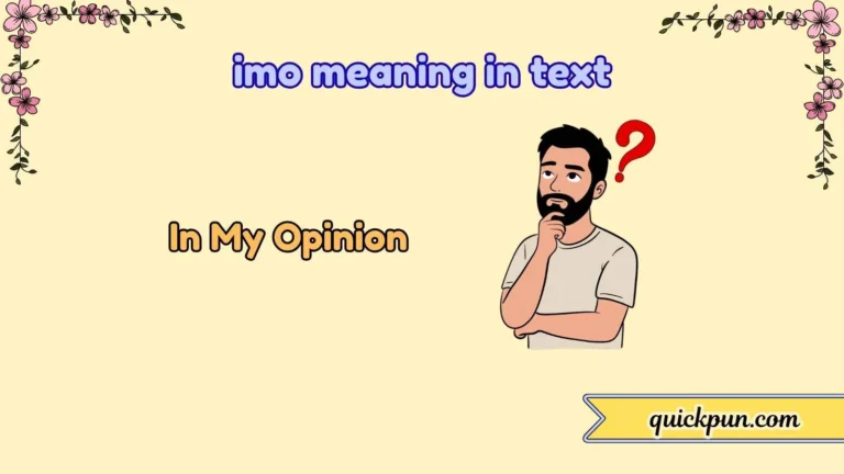 imo meaning in text
