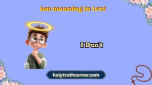 ion meaning in text
