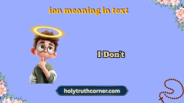 ion meaning in text