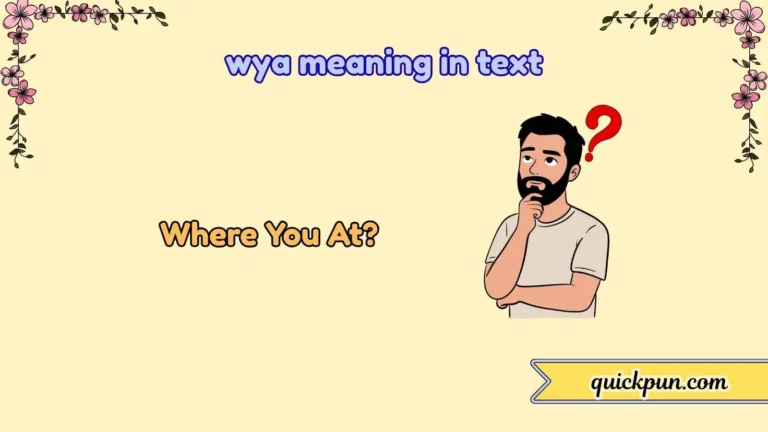 wya meaning in text
