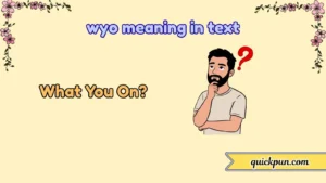 wyo meaning in text