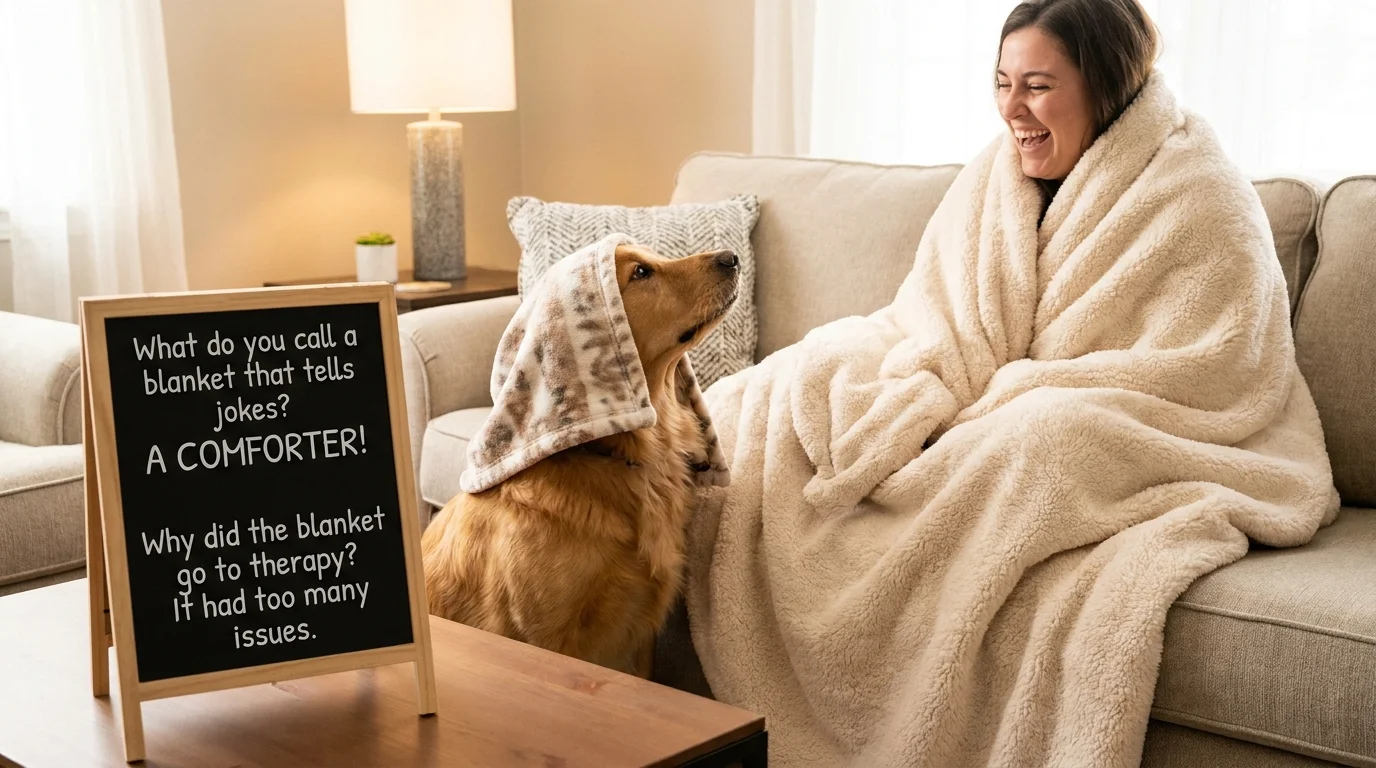 Fluffy Blanket Puns One-Liners