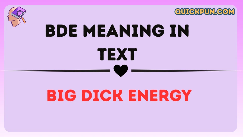 BDE Meaning in Text