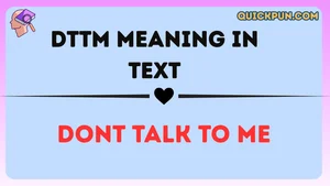 DTTM Meaning in Text