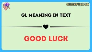 GL Meaning in Text