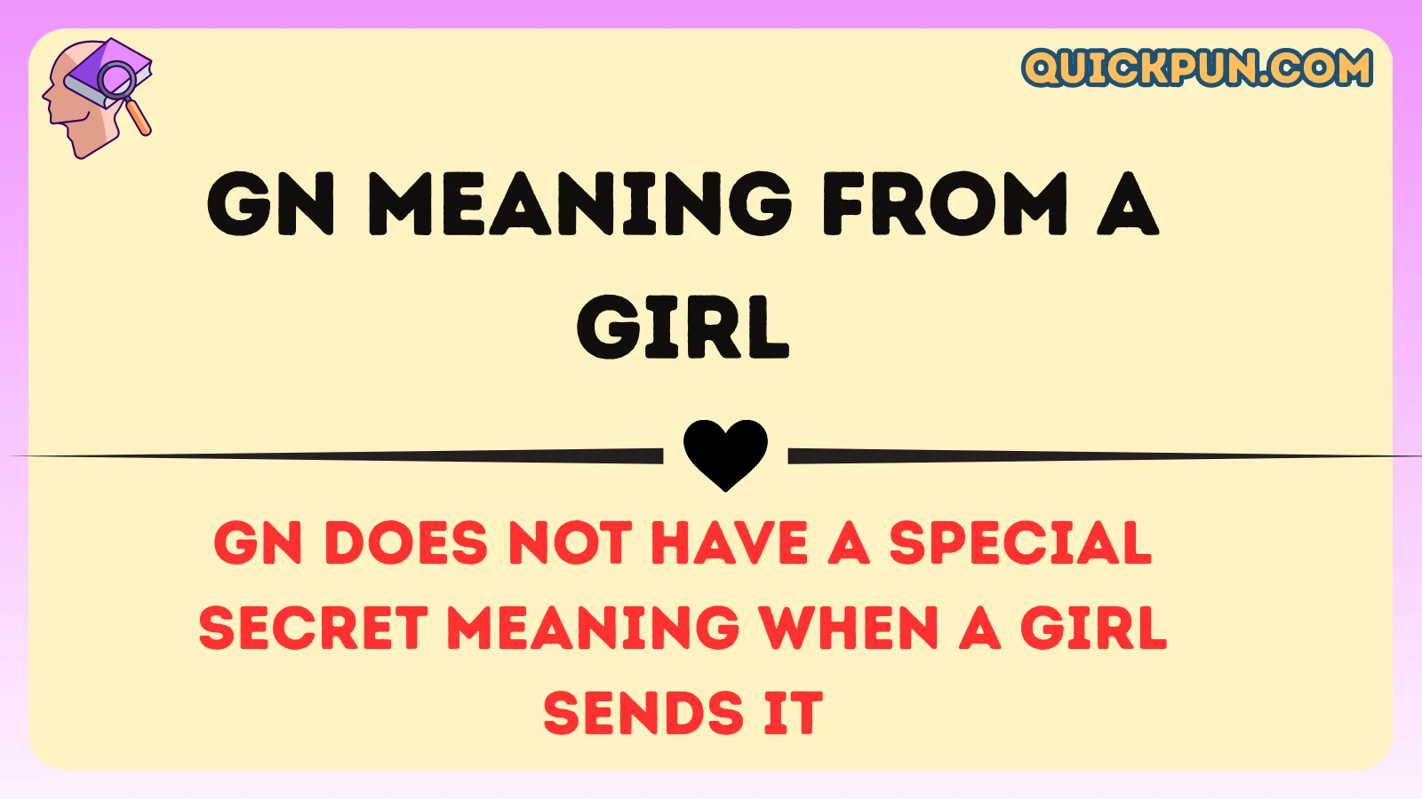 GN Meaning From a Girl