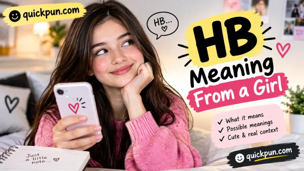 HB Meaning From a Girl
